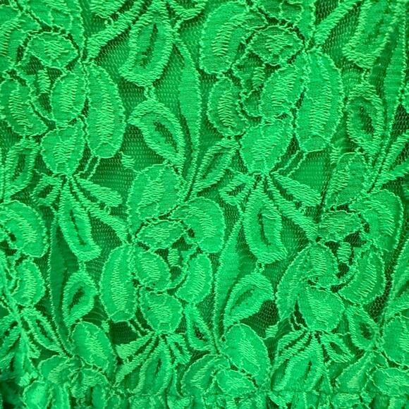 NWT Anthropologie Coincidence & Chance Green Lace mini Dress Retail 79.00  M - Picture 3 of 5